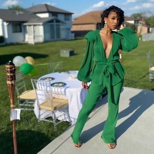 Flare leg pants with matching top!